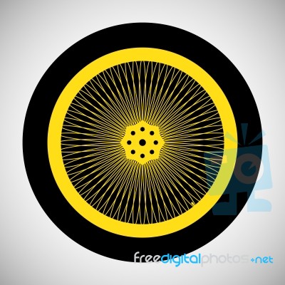 Bicycle Wheel Icon Stock Image