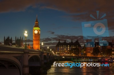 Big Ben At London England Uk Stock Photo