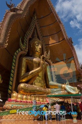 Big Bhudda At Wat Tham-sua Temple, Thailand Stock Photo