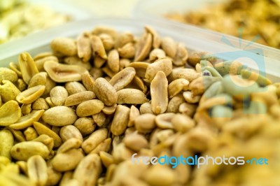 Big Pile Of Peanuts Stock Photo