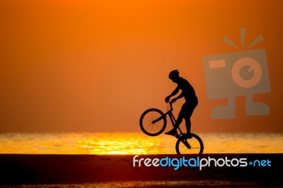 Biker Stock Photo
