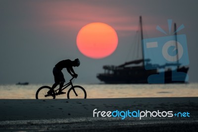 Biker Stock Photo