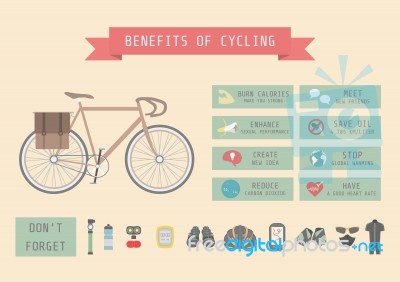 Bike's Benefit Stock Image