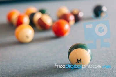 Billiards Balls Stock Photo