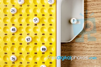Bingo Game Stock Photo