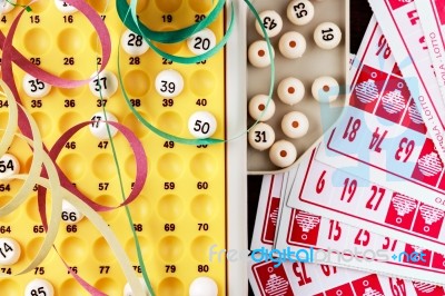 Bingo Game Details Stock Photo