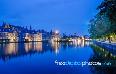 Binnenhof Palace, Place Of Parliament In The Hague, Netherlands Stock Photo