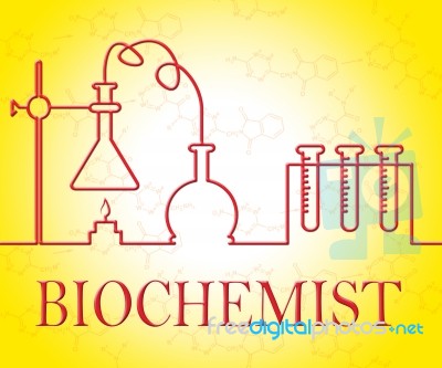 Biochemist Research Means Equipment Studies And Experiment Stock Image