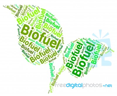 Biofuel Word Meaning Green Energy And Words Stock Image