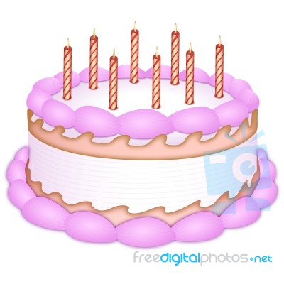 Birthday Cake Stock Image