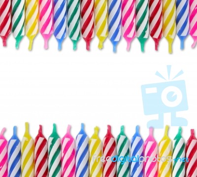 Birthday Candles Stock Photo