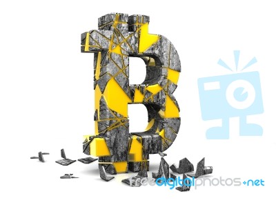 Bitcoin Symbol Concept Stock Image