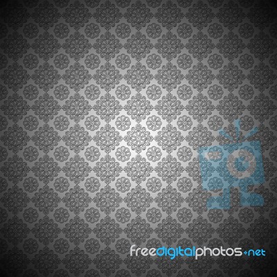 Black And White Floral Stock Image