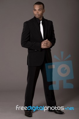 Black Business Man Stock Photo