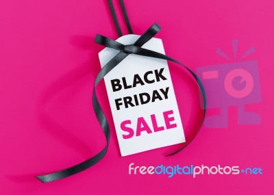 Black Friday Sale Tag Stock Photo