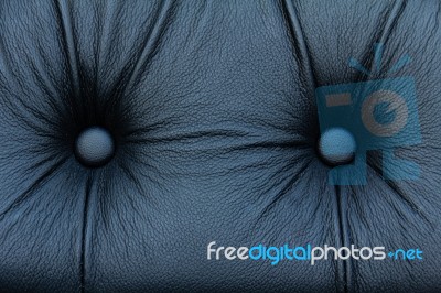 Black Genuine Leather Sofa Pattern Stock Photo