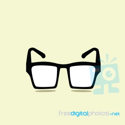 Black Glasses Stock Image