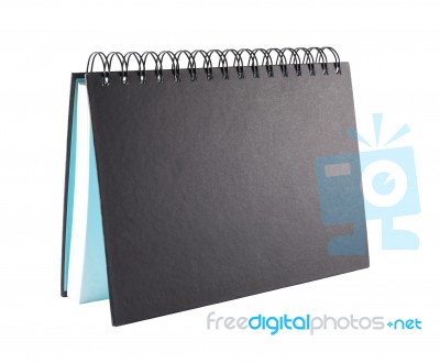 Black Notebook Stock Photo