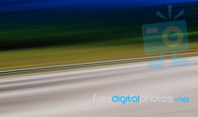 Blank Colourful Highway Lane Motion Abstraction Stock Photo