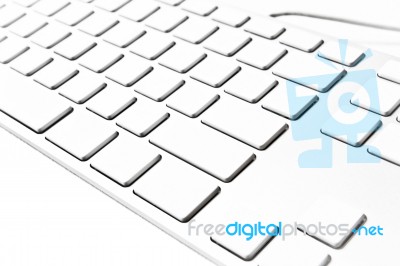 Blank Keyboard Stock Photo