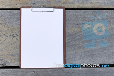 Blank Paper On Paper Clipboard Stock Photo Blank Paper On Paper Clipboard Stock Photo