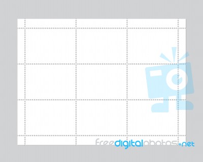 Blank Stamps Set Stock Image