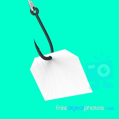 Blank Tag On Hook Shows Empty Copy Space Copyspace Stock Image