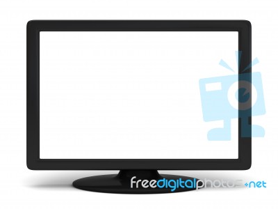 Blank Tv Screen Stock Image