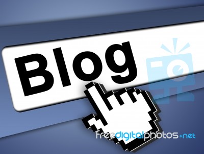 Blog Icon Stock Image