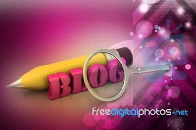 Blog Writing Concept Stock Image