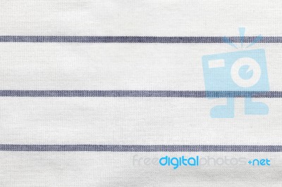 Blue And White Texture Fabric Cotton Background Stock Photo