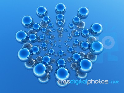 Blue Balls Stock Image