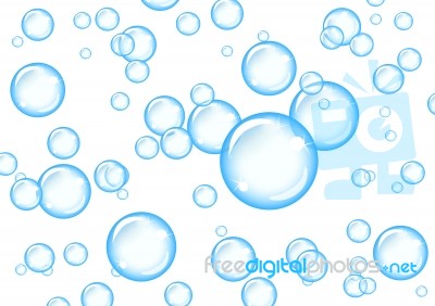 Blue Bubble Stock Image