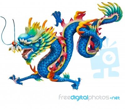 Blue Dragon Stock Photo