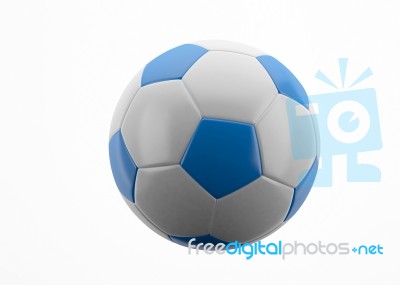 Blue Football Stock Image