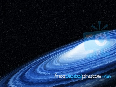 Blue Galaxy Stock Image