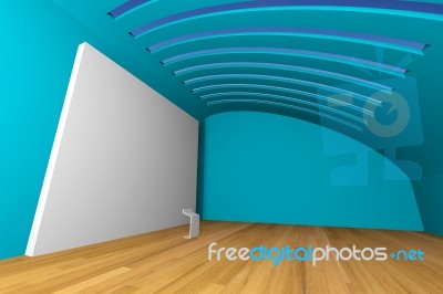 Blue Gallery Stock Image