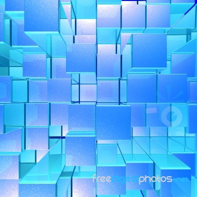 Blue glass background Stock Image