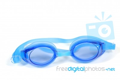 Blue Goggles Stock Photo