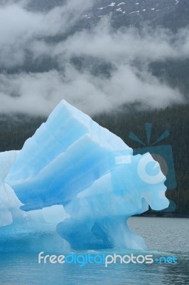 Blue Iceberg Stock Photo