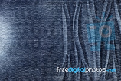 Blue Jean Fabric Texture Design Stock Photo