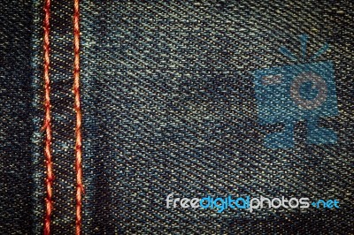 Blue Jeans Background Stock Photo