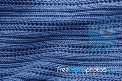 Blue Knit Fabric Background Stock Photo Blue Knit Fabric Background Stock Photo