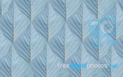 Blue Leaves Pattern Background Stock Photo