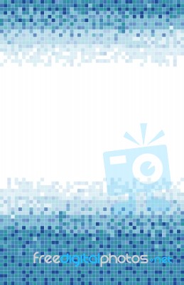 Blue Mosaic Background  Stock Image