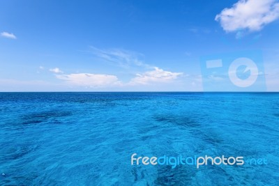 Blue Sea And Sky At Similan Island Stock Photo Blue Sea And Sky At Similan Island Stock Photo