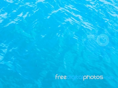 Blue Sea Water Background Stock Photo