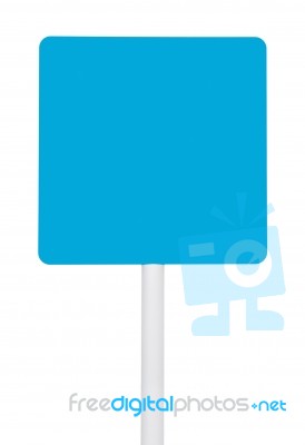 Blue Sign Stock Photo