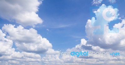 Blue Sky And Clouds Stock Photo