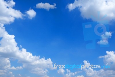 Blue Sky And Clouds Stock Photo